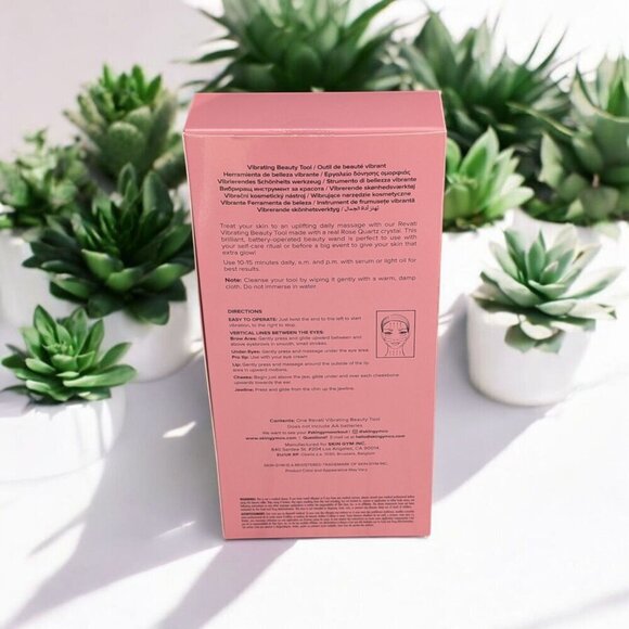 Rose Quartz Skin Gym Revati Vibrating Wand Beauty Tool(LAST ONE) (New) - Picture 7 of 8